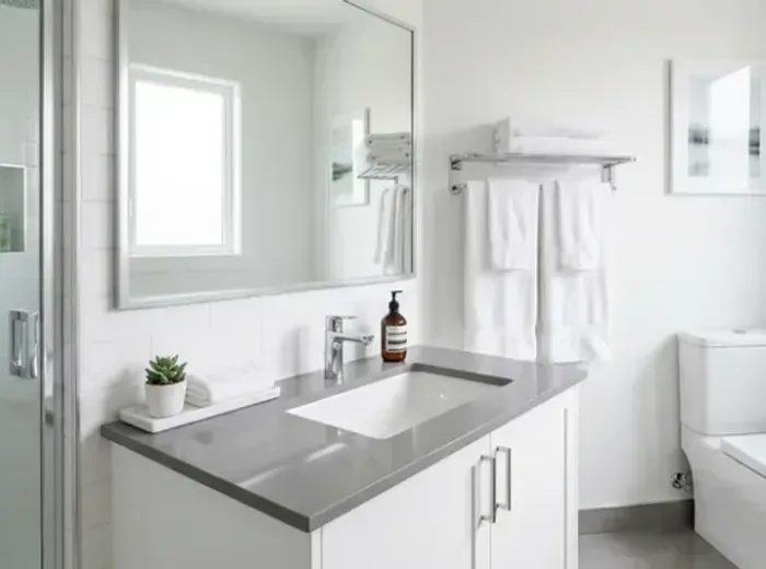 Bathroom Refresh, after cleaning