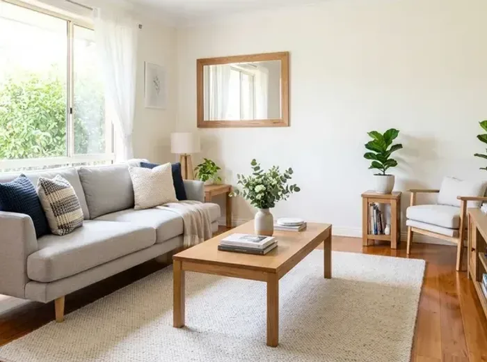 Living Room Clean, after cleaning